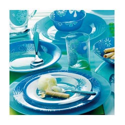 Столовый сервиз GRAPHIC FLOWERS BLUE 19 предметов