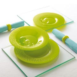 Столовый сервиз WATER PEARL LIGHT GREEN 18 предметов